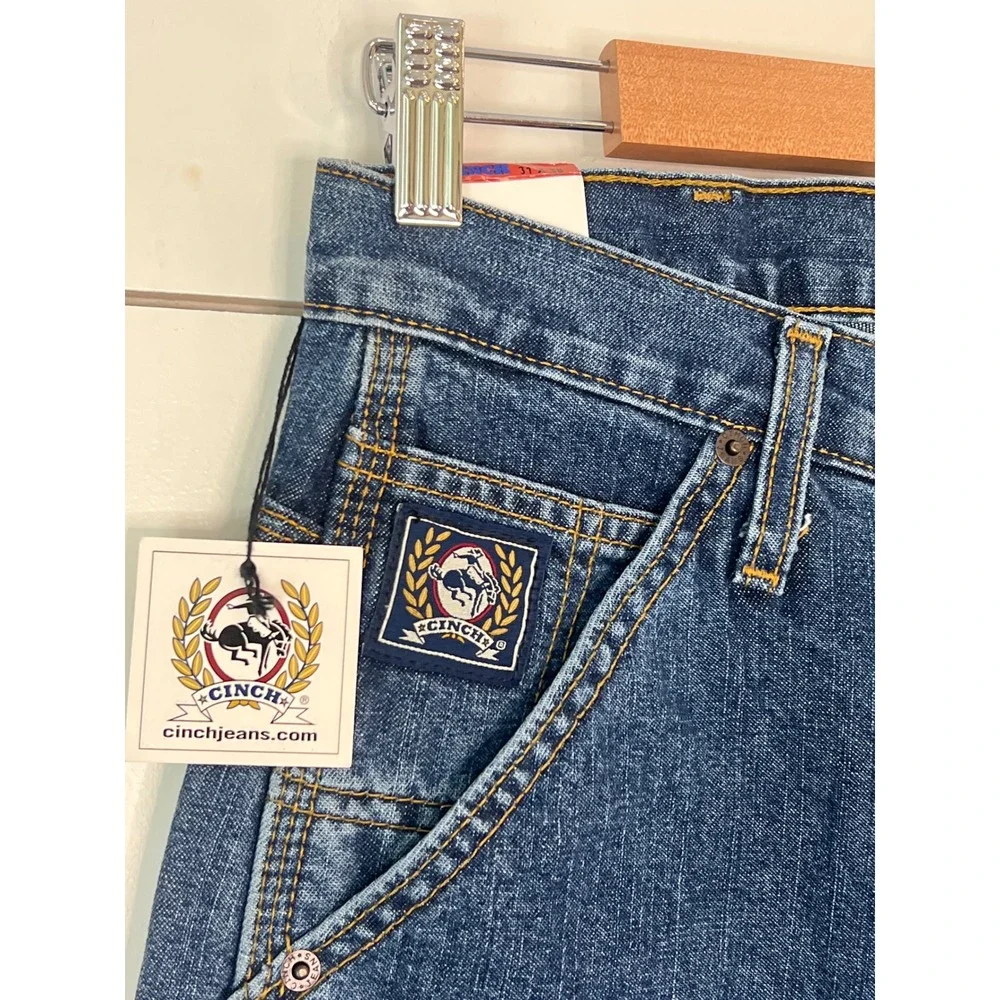 NWT Cinch Blue Label Carpenter Jeans Western Mens 31x38 Cowboy Workwear Denim